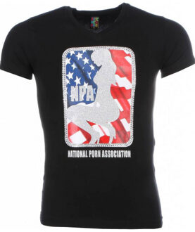 Local Fanatic T-shirt npa print Zwart - XS