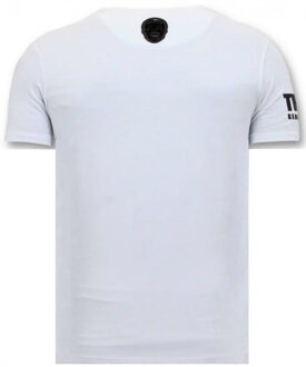 Local Fanatic T-shirt padrino corleone - maat S Wit