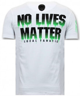 Local Fanatic T-shirt predator hunter - maat L Wit