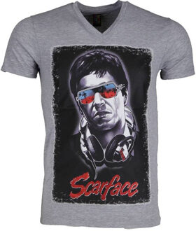Local Fanatic T-shirt - Scarface - Grijs - Maat: L
