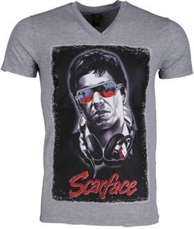 Local Fanatic T-shirt - Scarface - Grijs - Maat: S