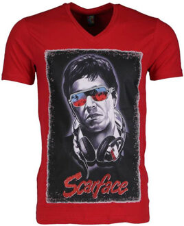 Local Fanatic T-shirt - Scarface - Rood - Maat: M