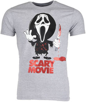 Local Fanatic T-shirt - Scary Movie - Grijs - Maat: XL