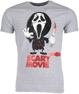 Local Fanatic T-shirt - Scary Movie - Grijs - Maat: XS