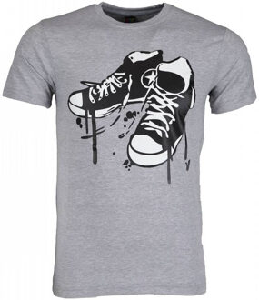 Local Fanatic T-shirt - Sneakers - Grijs - Maat: L