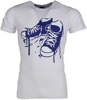 Local Fanatic T-shirt - Sneakers - Wit - Maat: XL