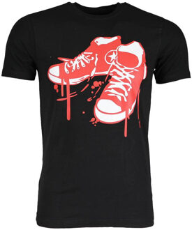 Local Fanatic T-shirt - Sneakers - Zwart - Maat: XS