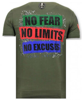 Local Fanatic T-shirt the joker man Groen - L