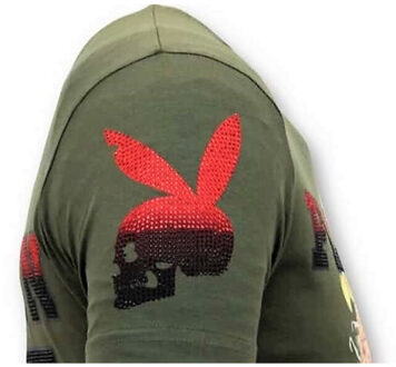 Local Fanatic T-shirt the playtoy mansion - maat XXL Groen