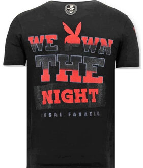 Local Fanatic T-shirt the playtoy mansion - maat XXL Zwart