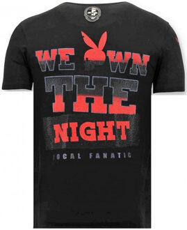 Local Fanatic T-shirt the playtoy mansion Zwart - XL