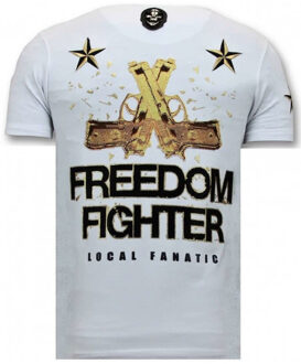 Local Fanatic T-shirt the rebel Wit - XL