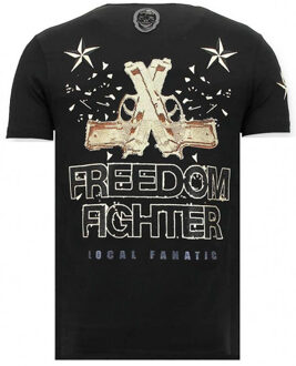 Local Fanatic T-shirt the rebel Zwart - XL