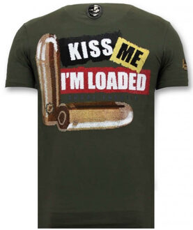 Local Fanatic T-shirt trust no bitch - maat L Groen