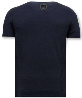 Local Fanatic T-shirt we are anonymous - maat L Blauw