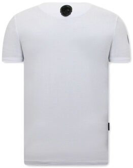 Local Fanatic T-shirts print duckside - maat XXL Wit