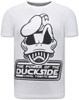 Local Fanatic T-shirts print duckside Wit - XL