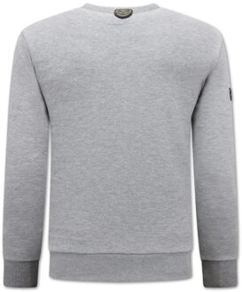 Local Fanatic The king of cocaine pablo escobar sweater Grijs - L