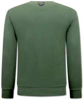 Local Fanatic The king of cocaine sweater Groen - XL