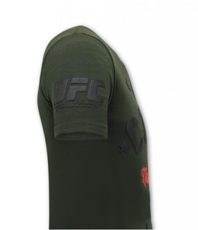 Local Fanatic The notorious conor print-shirt ufc - maat XL Groen