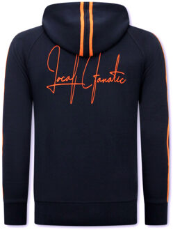 Local Fanatic Training sweater double line signed Blauw - M