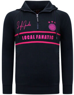 Local Fanatic Training sweater double line signed - maat XXL Blauw
