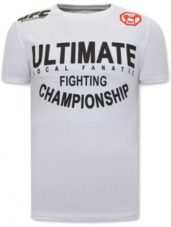 Local Fanatic Ufc ultimate t-shirt Wit - L