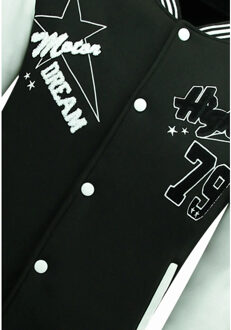 Local Fanatic Varsity vest baseball jas Zwart - S