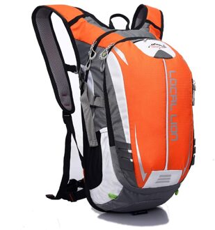 Locallion 18L Mountainbike Rugzak Mannelijke Zwart Wit Patchwork Reflecterende Fietsen Rugzakken Voor Tienermeisjes Rugzak XA27WD oranje