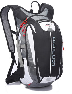 Locallion 18L Mountainbike Rugzak Mannelijke Zwart Wit Patchwork Reflecterende Fietsen Rugzakken Voor Tienermeisjes Rugzak XA27WD