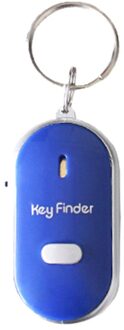 Locator Sleutelhanger Sound Control Lost Key Finder Led Licht Zaklamp Afstandsbediening Mini Draagbare Fluitje Key Finder In Voorraad blauw