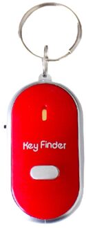Locator Sleutelhanger Sound Control Lost Key Finder Led Licht Zaklamp Afstandsbediening Mini Draagbare Fluitje Key Finder In Voorraad rood