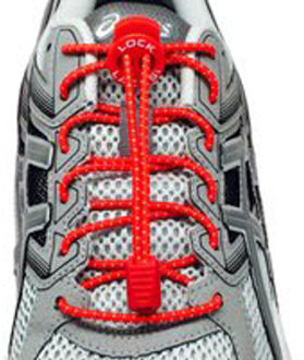 Lock Laces Rood - Elastische schoenveters - Hardlopen