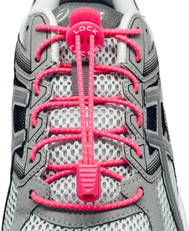 Lock Laces Roze Duo Pack - Elastische schoenveters - Hardlopen