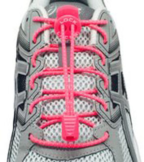 Lock Laces Roze Duo Pack - Elastische schoenveters - Hardlopen