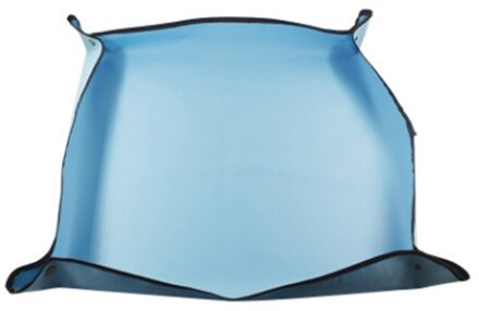 Lock Waterdicht Anti Vuile Dikker Wastafel Kussen Mix Bodem Bloem Land Mat Tuinieren Pad Herbruikbare Transplanteren Pot Opvouwbare blauw