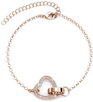 Locked Heart Lovett Sets - Roségoud en kristal - One Size