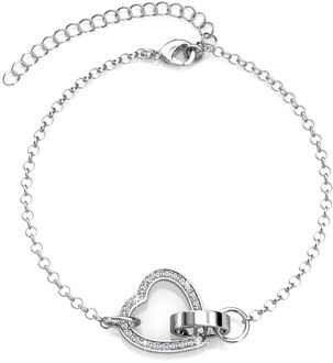 Locked Heart Lovett Twee sets - Zilver en kristal - One Size