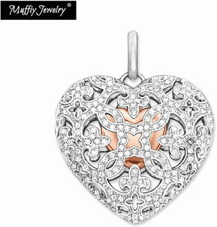 Locket Heart Pendant,Europe Style Glam Jewelry Good Jewerly For Women,2017 Gift In 925 Sterling Silver,Super Deals