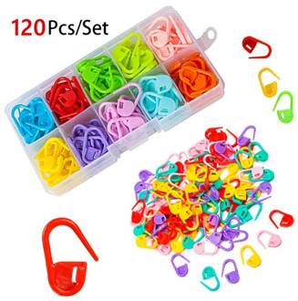 Locking Stitch Markers Kleurrijke Plastic Haakt Breien Locking Markers Haak Naald Clip Haak Tool 120Pcs