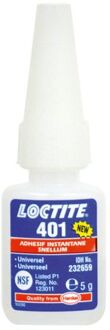 Loctite Secondelijm 401 transparant 5 gram