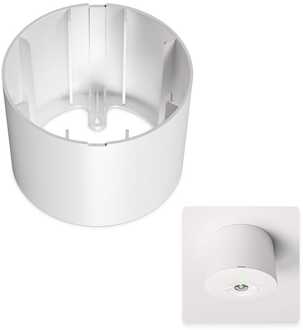 Locus - Inbouwspot noodverlichting opbouw montagekit - Aluminium - Wit