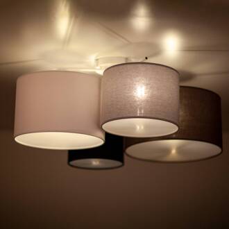 Lodge plafondlamp, 4-lamps, meerkleurig multicolour