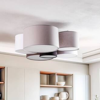 Lodge plafondlamp, 6-lamps, meerkleurig