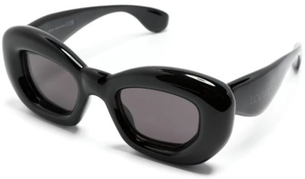 Loewe Zwarte zonnebril met originele accessoires Loewe , Black , Heren - 47 MM