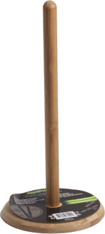 Löwenthal Bamboe houten keukenrolhouder rond D15 x H31 cm - Keukenrolhouders Bruin