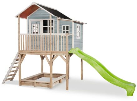 Loft 750 houten speelhuis - blauw