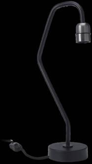 Loft tafellamp, hoogte 49 cm, zonder kap zwart