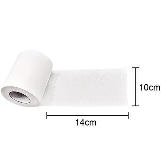 Log Papier Verdikte Wc Zachte Toiletpapier Bulk Bad Tissue Badkamer Witte Zachte 4 Ply Roll Comfortabele Papier Dagelijkse Benodigdheden 2 stks