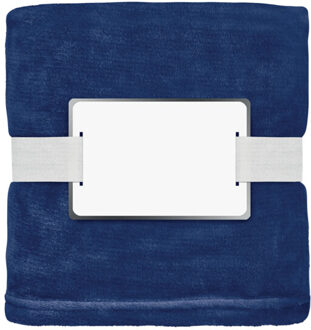 Logan rpet fleecedeken Blauw - One size